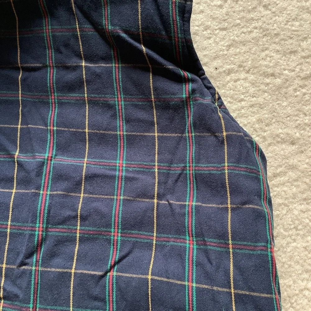 BOOTS & BARKLEY Reversible Puffer Vest XL Dog Coat NEW Green Navy Plaid Winter